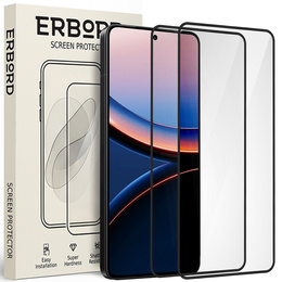 2x Szkło Hartowane ERBORD 3D do Xiaomi Poco F7 Ultra– ochrona całego ekranu