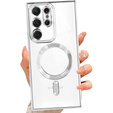 Etui do Samsung Galaxy S23 Ultra, Electro MagSafe, srebrne