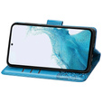Etui z klapką do Samsung Galaxy A56 5G, Butterfly, niebieskie