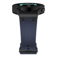 Pasek silikonowy do Samsung Galaxy Watch 4/5/6/7/FE 40/42/43/44/45/46/47mm, Granatowy / czarna klamra