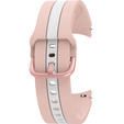 Pasek Silicone Strap Sports do Samsung Galaxy Watch 4/5/6 40/42/43/44/45/46/47mm, Różowy / Biały