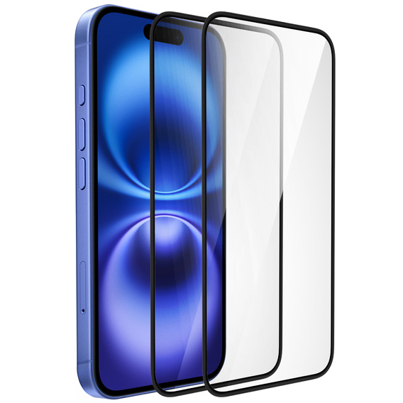 2x Szkło Hybrydowe ERBORD Ceramic do iPhone 16 Plus – elastyczna ochrona na cały ekran