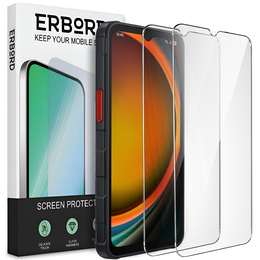 2x Szkło Hartowane ERBORD 9H Hard Glass do Samsung Galaxy Xcover 7 Pro – codzienna ochrona w eleganckim wydaniu
