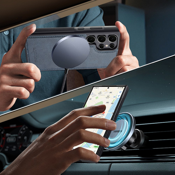 Etui do Samsung Galaxy S25 Ultra, LC.IMEEKE, kompatybilne z MagSafe – niebieskie