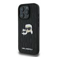 Etui Karl Lagerfeld Hardcase Monogram Karl & Choupette Head Pin do iPhone 16 Pro