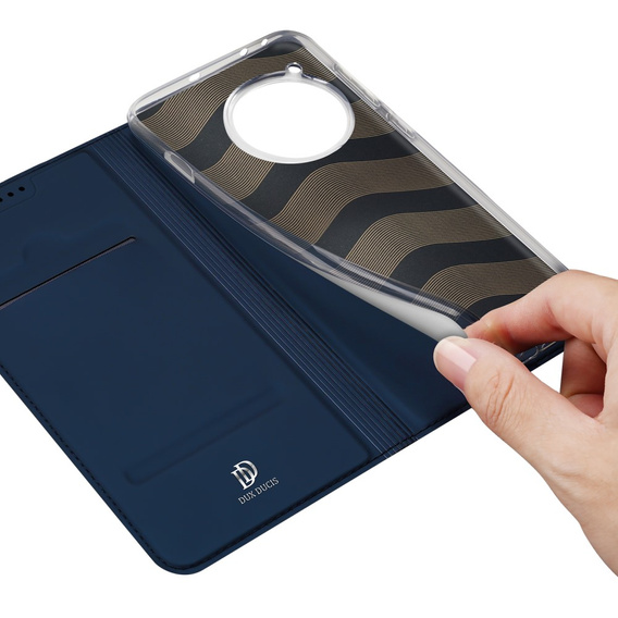 Etui Dux Ducis do OnePlus 12R, Skinpro, granatowe