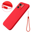 Etui do Motorola Edge 40 5G, Silicone Lite, czerwone