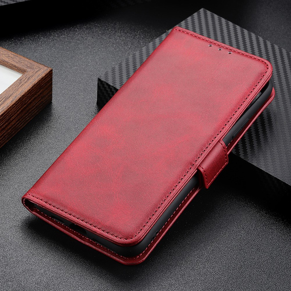 Etui z klapką do Motorola Moto G53 5G / G13 / G23, Wallet, czerwone