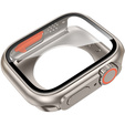 Zestaw Pasek Nylonowy + Etui 2w1 do Apple Watch 7/8/9 45mm, Czerwony