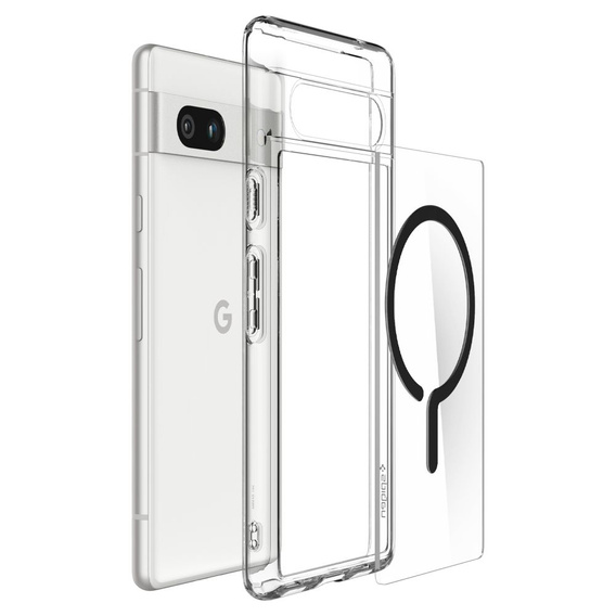 Etui Spigen do Google Pixel 7A, Ultra Hybrid Onetap Ring, Czarne