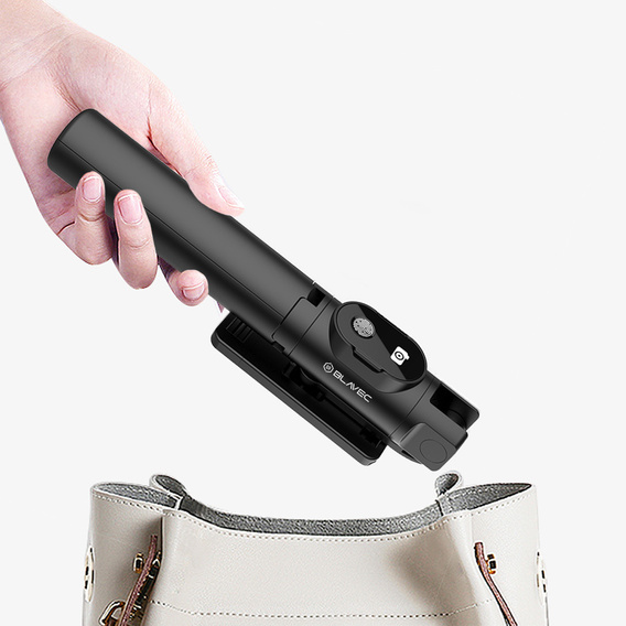 Selfie stick z funkcją statywu i pilotem Bluetooth, do smartfonów o szerokości od 6,5 cm do 9,5 cm