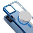 Etui do iPhone 13, ERBORD Hybrid MagSafe Case, niebieskie