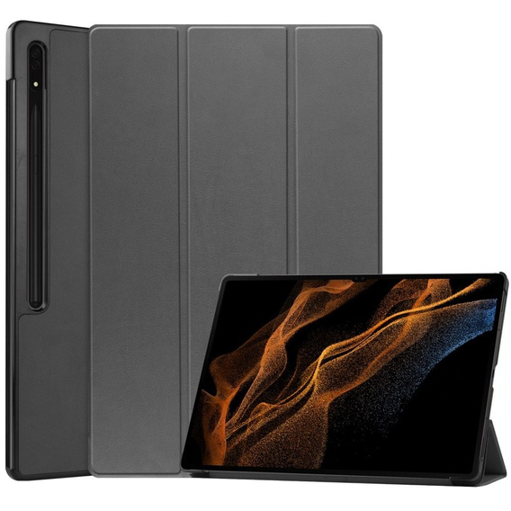 Etui do Samsung Galaxy Tab S9 Ultra, Smartcase, szare