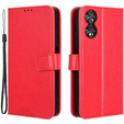 Etui z klapką do TCL 40 NxtPaper, Crazy Horse Wallet, czerwone