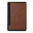Etui do Samsung Galaxy Tab S9 FE+ Plus, Smartcase z miejscem na rysik, brązowe