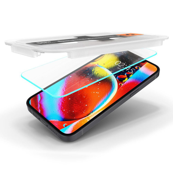 SPIGEN Szkło Hartowane do iPhone 16E / 14 / 13 / 13 Pro, Glas.TR EZ Fit