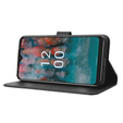 Etui z klapką do Nokia C12 4G, Wallet Smart Magnet, czarne