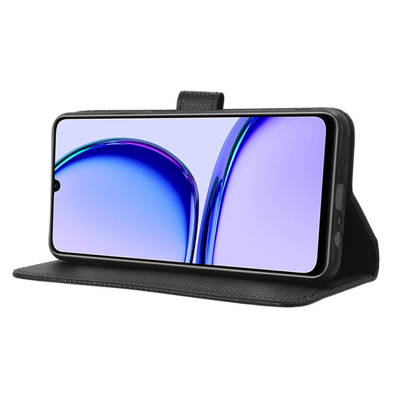 Etui z klapką do Realme Note 50, Wallet Smart Magnet, czarne