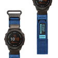 Pasek Nylonowy ERBORD MP84 Quickfit do Garmin Fenix 5X/6X/6X PRO/7X, Niebieski, Rozmiar S/M