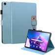 Etui do Lenovo Tab M10 Plus 10.6 Gen 3, z klapką, animal, niebieskie