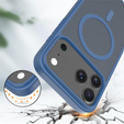 Etui Matt Case do iPhone 17 Pro, do MagSafe, półprzezroczyste niebieskie
