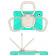 Etui dla dzieci do Samsung Galaxy Tab A7 Lite 8.7 T220/T225, Pancerne, dziecięce, Zielone / Szare