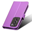 Etui z klapką do Oppo Reno 12, Wallet Smart Magnet, fioletowe
