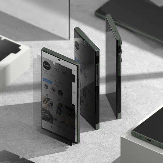 Prywatyzująca Folia Ochronna RINGKE Dual Easy do Samsung Galaxy S23 Ultra