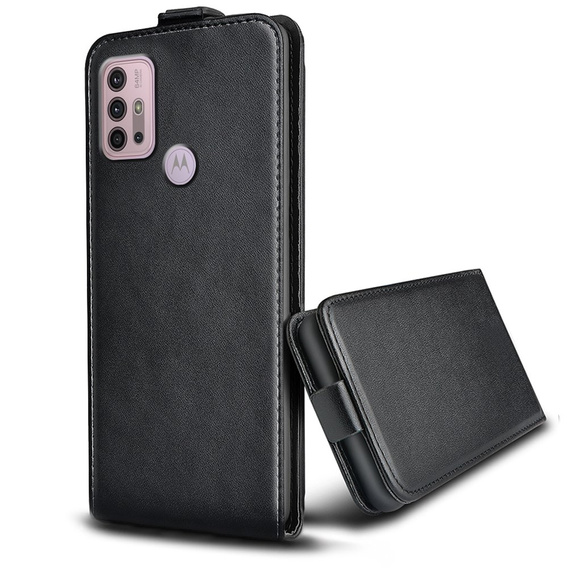 Etui z klapką do Motorola Moto G10/G30, Flip, czarne