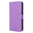 Etui z klapką do Realme Note 50, Wallet Smart Magnet, fioletowe