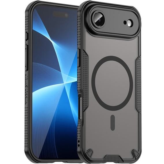 Etui pancerne do iPhone 17 Air, do MagSafe, matowe, czarne