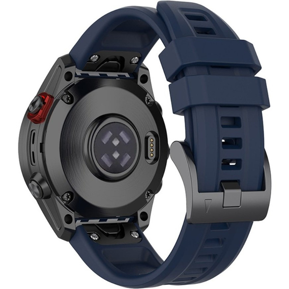 Pasek Silikonowy QuickFit 20mm do Garmin Fenix 5S/6S/7S/8 43mm, Granatowy