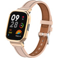 Pasek Skórzany do Xiaomi Redmi Watch 3 Active, Różowy