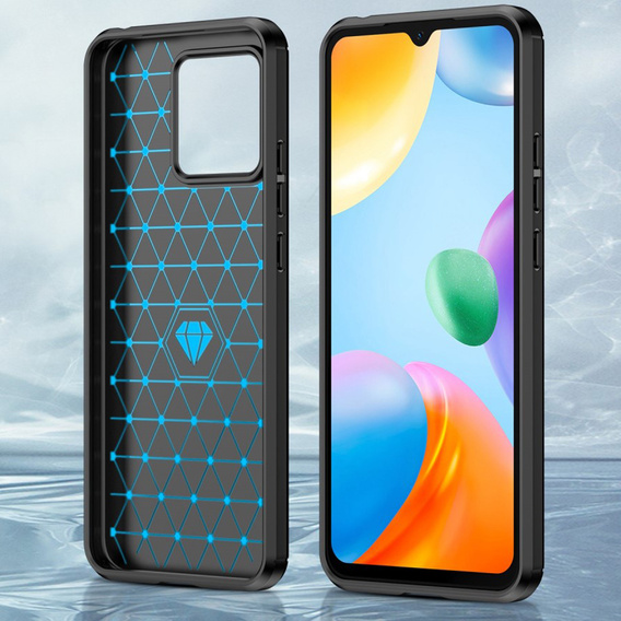 Etui do Xiaomi Redmi 10C, Karbon, czarne