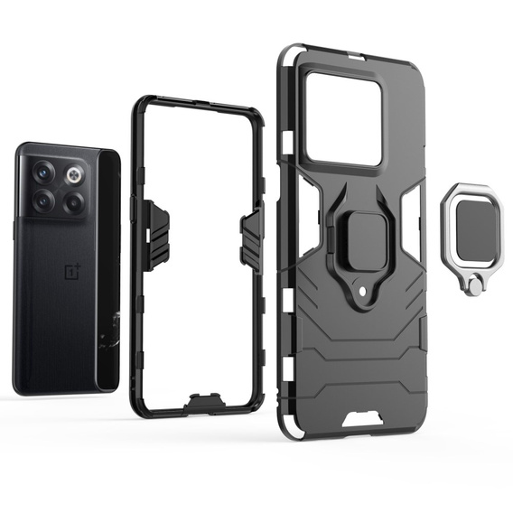 Etui do OnePlus 10T 5G, Kickstand Ring, czarne
