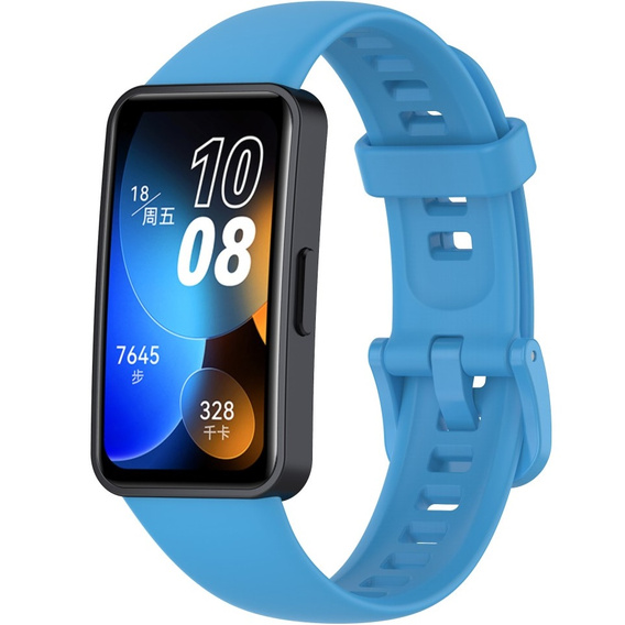 4x Pasek Silikonowy do Huawei Band 8 / Huawei Band 9 / Huawei Band 10, Czarny, Granatowy, Zielony, Niebieski