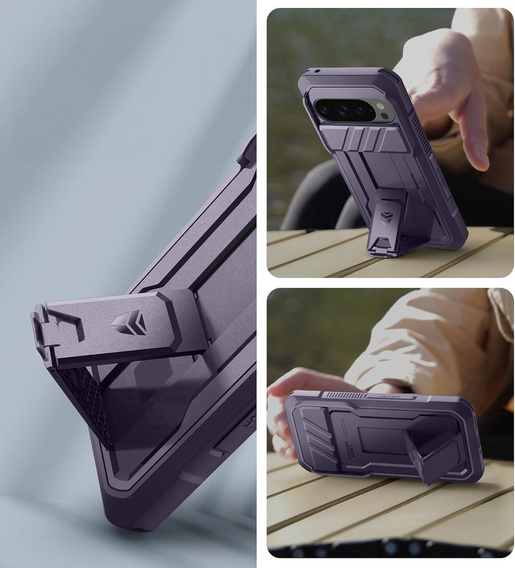 Pancerne etui Dexnor z przesłoną aparatu i podstawką do Google Pixel 10 / Pixel 10 Pro