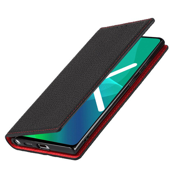 Skórzane etui do Samsung Galaxy S22, ERBORD Grain Leather, czarne