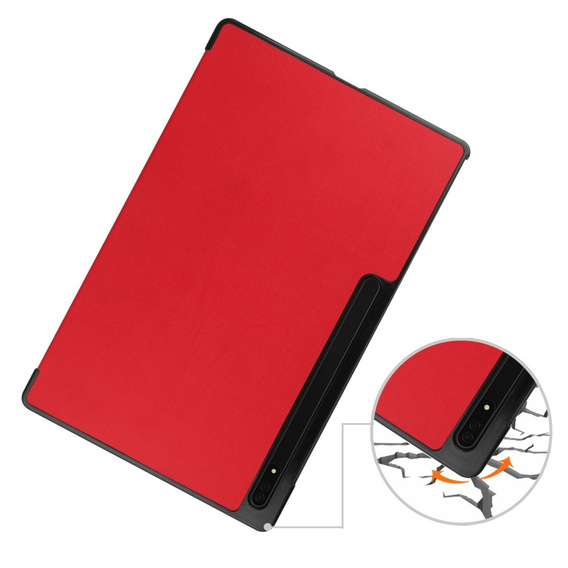 Etui do Samsung Galaxy Tab S9 Ultra, Smartcase, czerwone