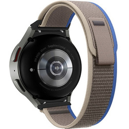 Pasek Nylonowy do Samsung Galaxy Watch 4/5/6 40/42/43/44/45/46/47mm, Szary / Niebieski