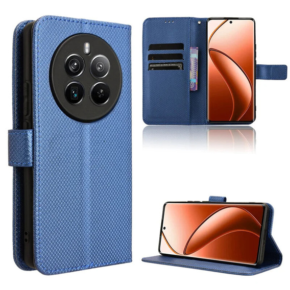 Etui z klapką do Realme 12 Pro 5G / 12 Pro+ 5G, Wallet Smart Magnet, niebieskie