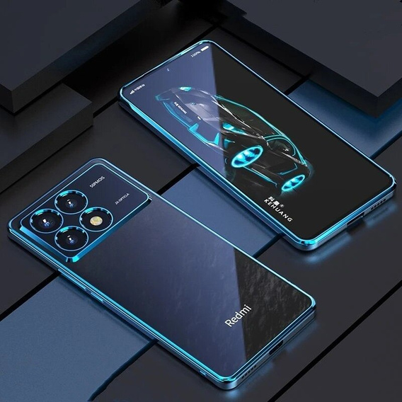Etui do Xiaomi Poco F6 Pro, Frame Case, niebieskie