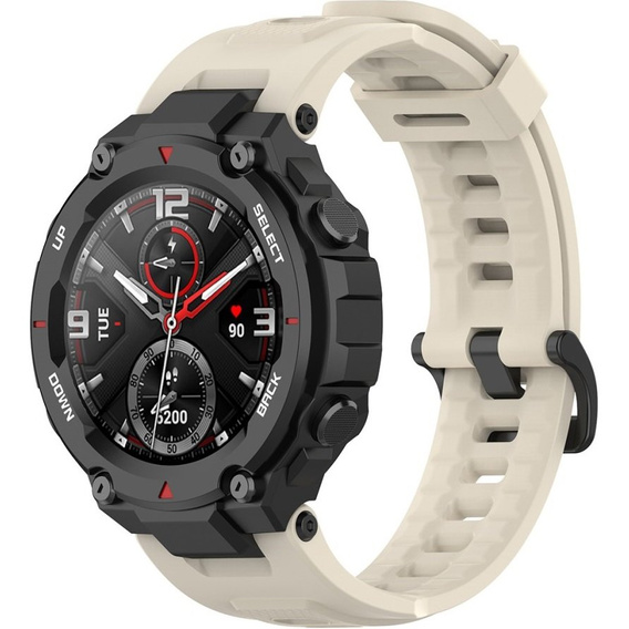 Pasek Silikonowy do Amazfit T-Rex/T-Rex PRO, Beżowy