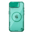 Etui do iPhone 16e, pancerne Nillkin, Icelade Prop, do Magsafe z osłoną aparatu, zielone