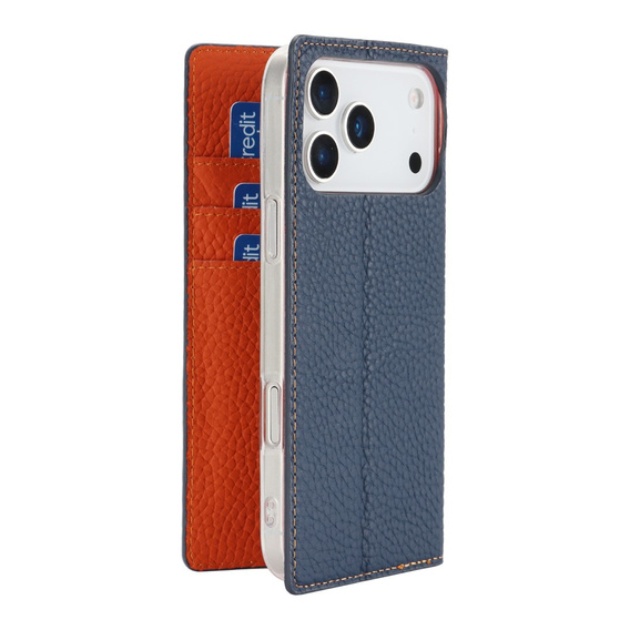 Etui z klapką Litchi Skin Grain do iPhone 17 Pro