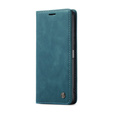 Etui CASEME do Xiaomi Redmi Note 10 Pro, Leather Wallet Case, niebieskie