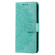 Etui z klapką do Oppo A17, Mandala, zielone