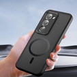 Etui Matt Case do Xiaomi Redmi 15 5G / 4G, do MagSafe, półprzezroczyste czarne