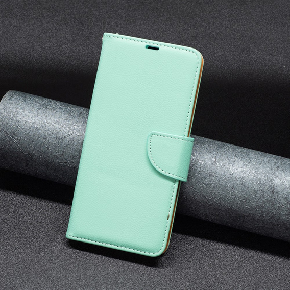 Etui z klapką do Xiaomi Redmi 12 4G, Wallet Litchi Magnet, zielone