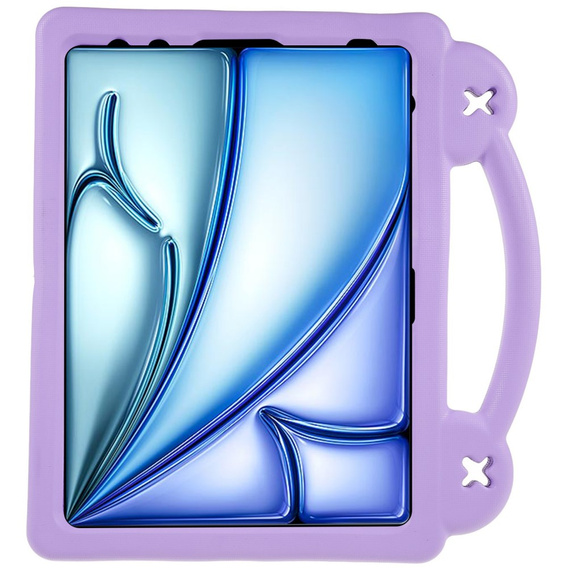 Etui do iPad Air 11" 2025/2024 (7/6 gen.), Cute Patterns, z podstawką, fioletowe